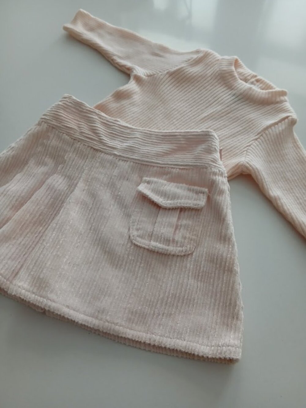 Baby Wool Sweater and Cotton Corduroy Skirt - MADE IN ITALY - Newborn